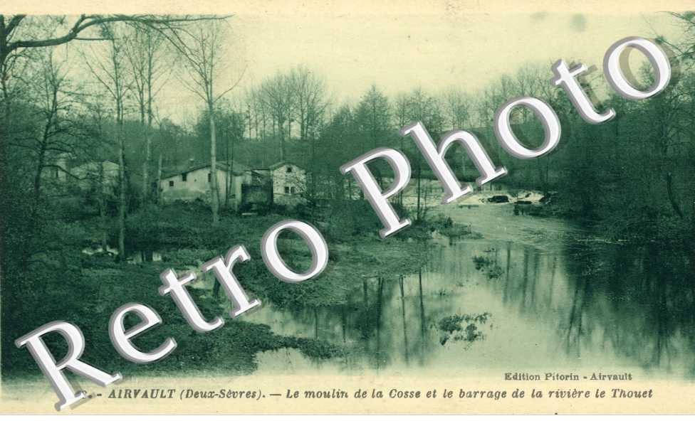 Le moulin de la Cosse et le barrage de la riviere le Thouet