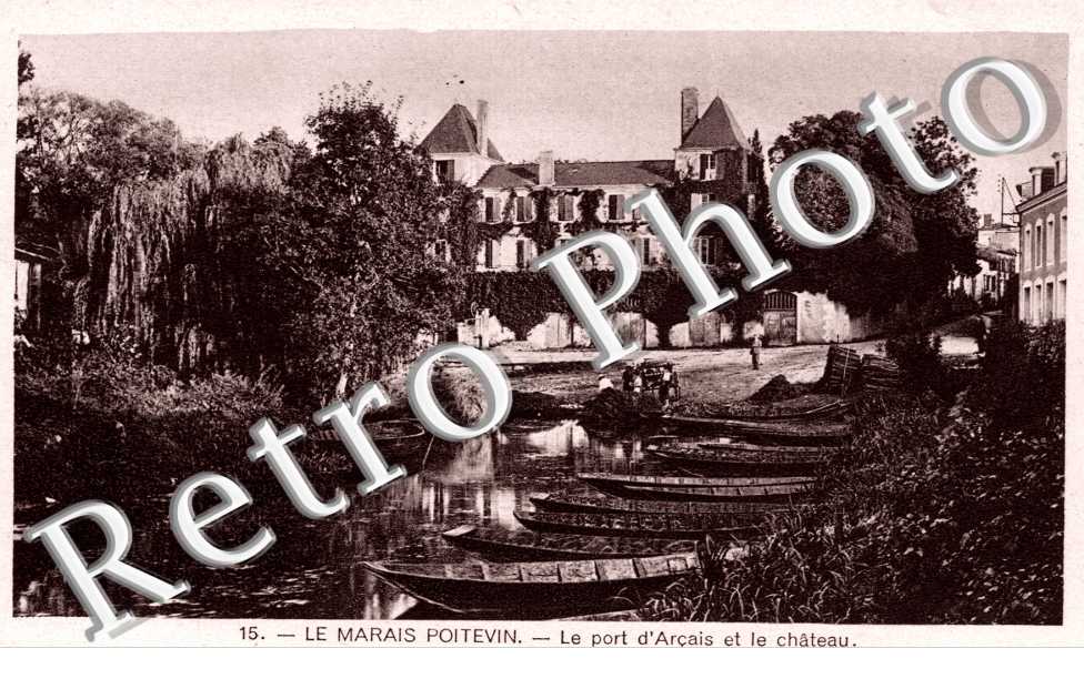 le Port d'Arcais et le Chateau, le Marais Poitevin