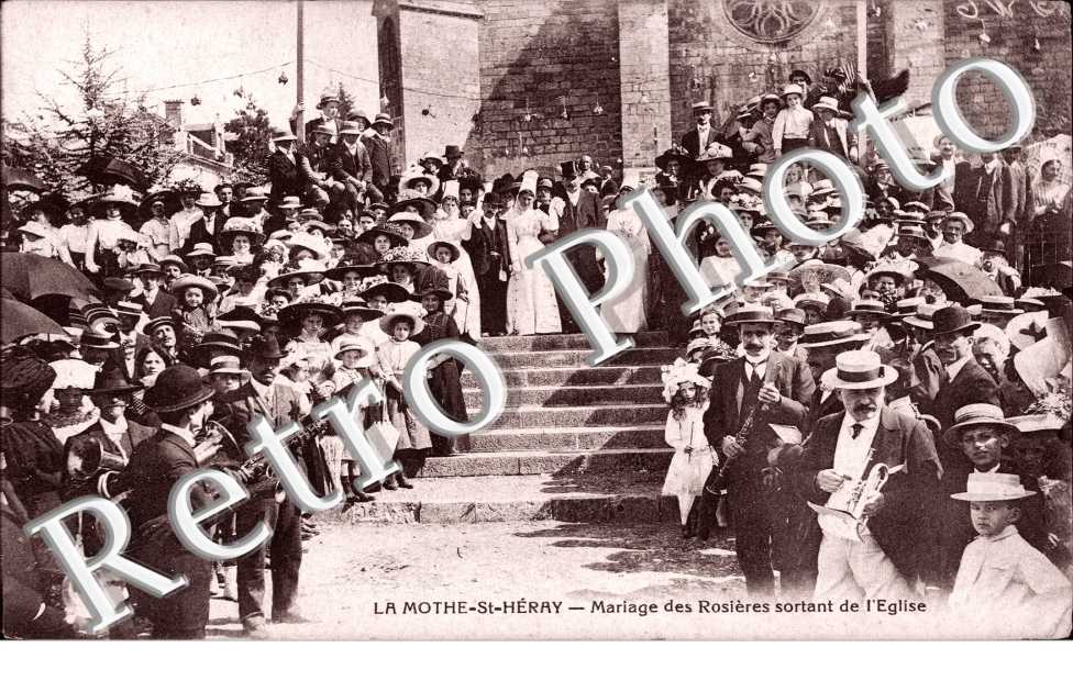 Mariage des Rosieres sortant de l'Eglise