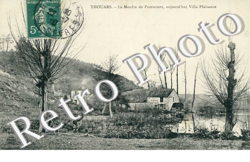 le Moulin de Pommiers, aujourd'hui Villa Plaisance