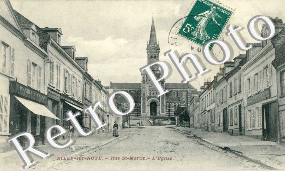 la Rue Saint-Martin et l'Eglise