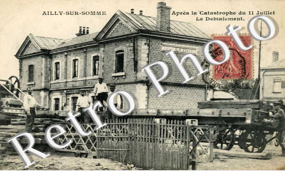 Deblaiement apres la catastrophe du 11 juillet 1906