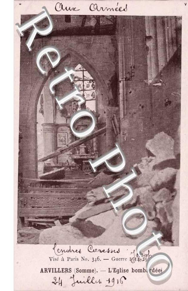 L'Eglise bombardee