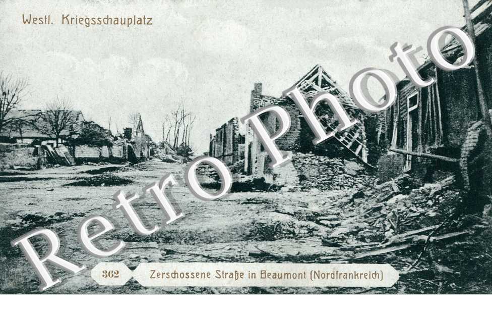 zerschossene Strasse