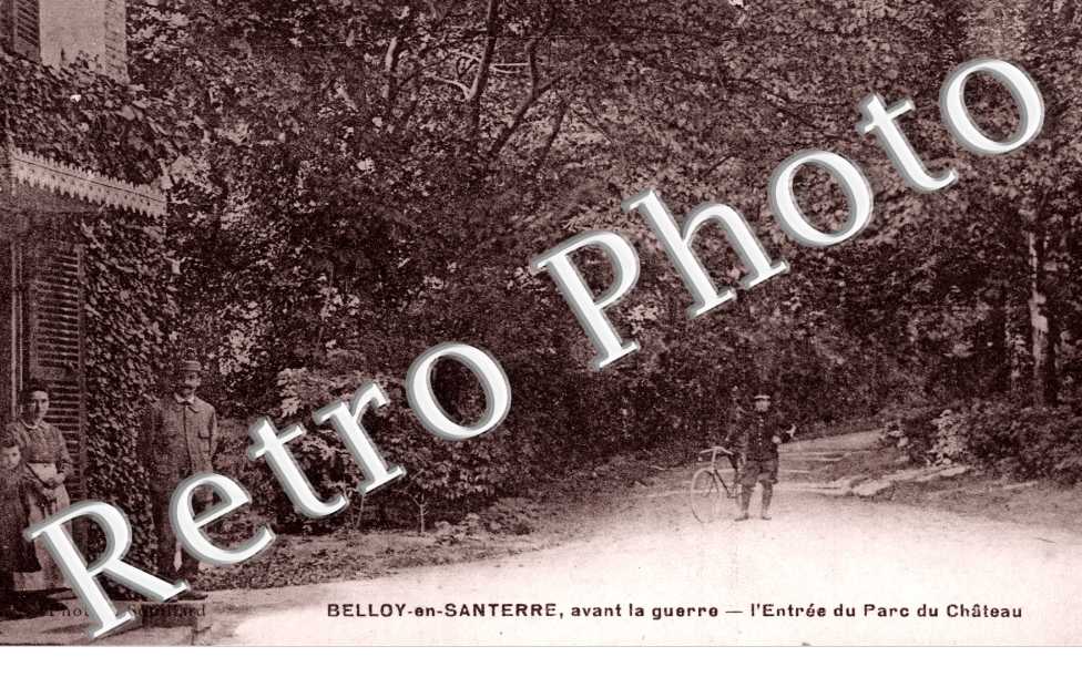 Avant la guerre - l'entree du parc du chateau