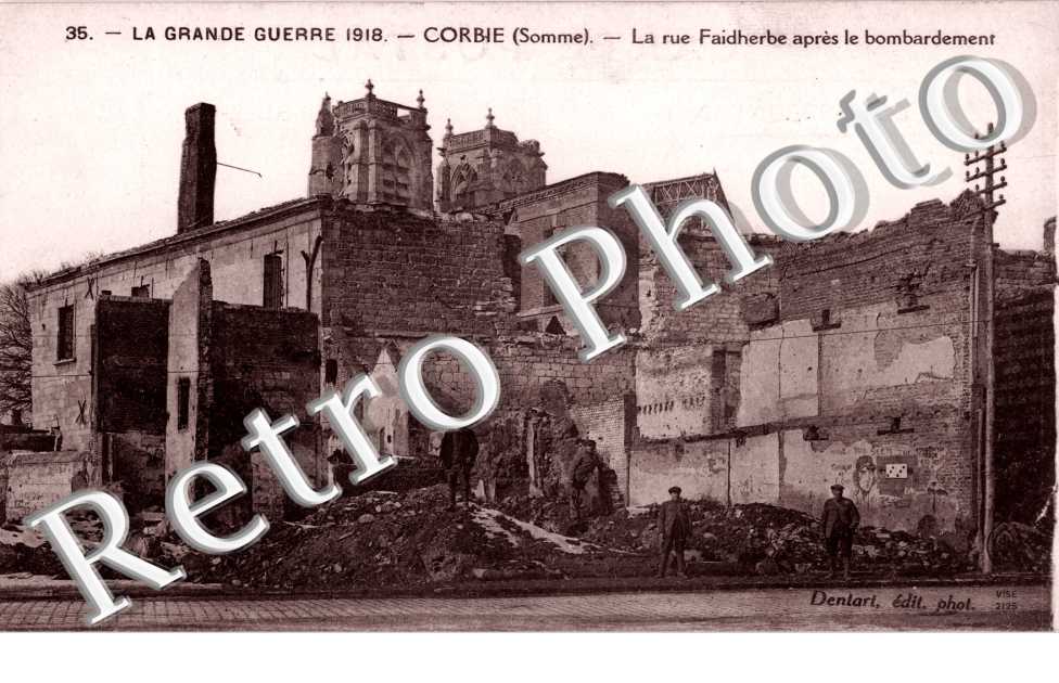 La Rue Faidherbe apres le bombardement