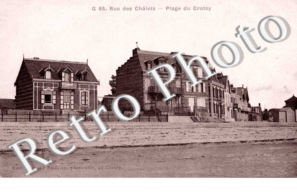 Rue des Chalets. Plage du Crotoy