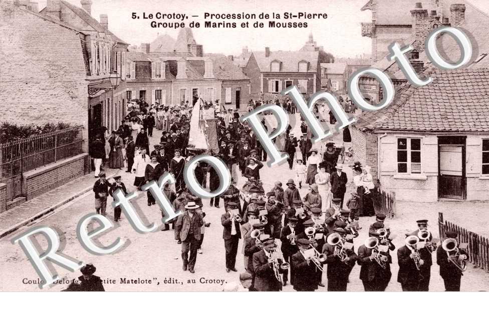 Procession de la Saint-Pierre. Groupe de Marins et de Mousses