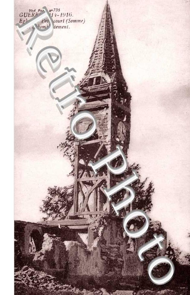 l'Eglise de Popincourt apres le Bombardement