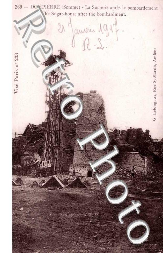 la Sucrerie apres le Bombardement