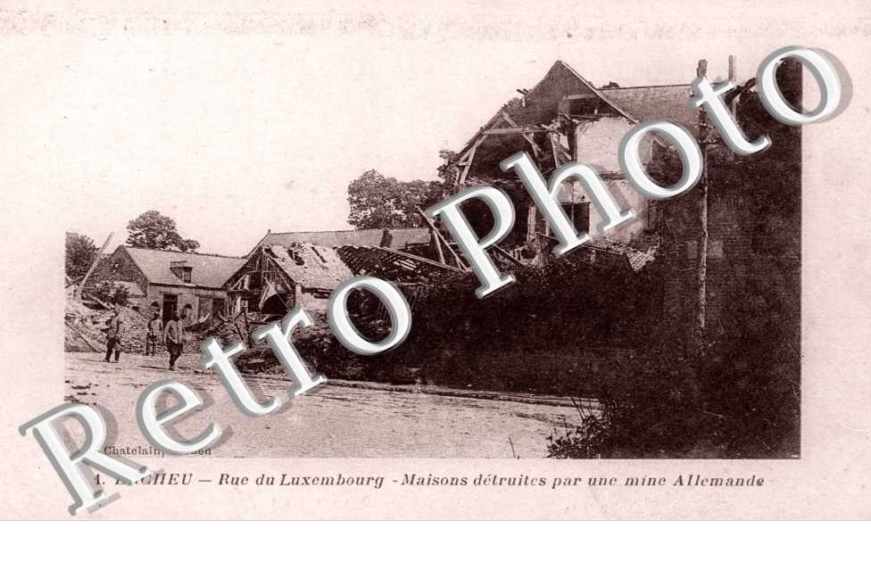 Rue du Luxembourg, maisons detruites