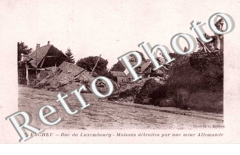 Rue du Luxembourg, maisons detruites