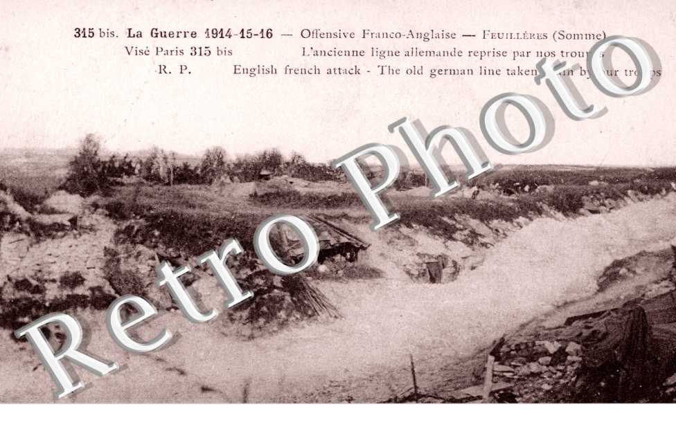 l'Ancienne ligne Allemande reprise par nos Troupes