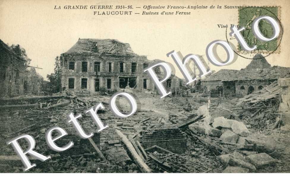 offensive franco-anglaise de la Somme, ruines d'une ferme