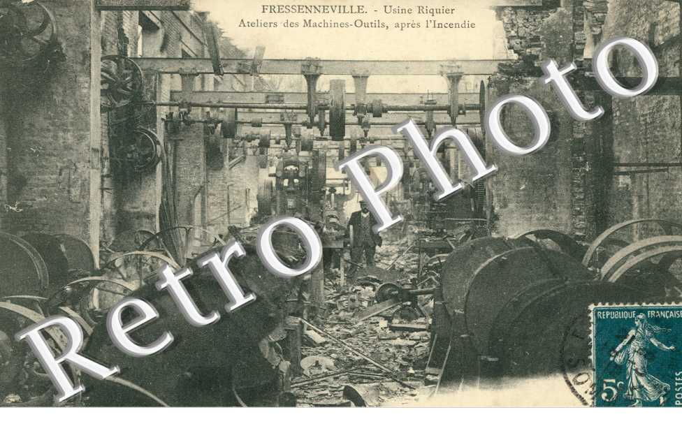 l'Usine Riquier, les Ateliers des Machines-Outils apres l'Incendie
