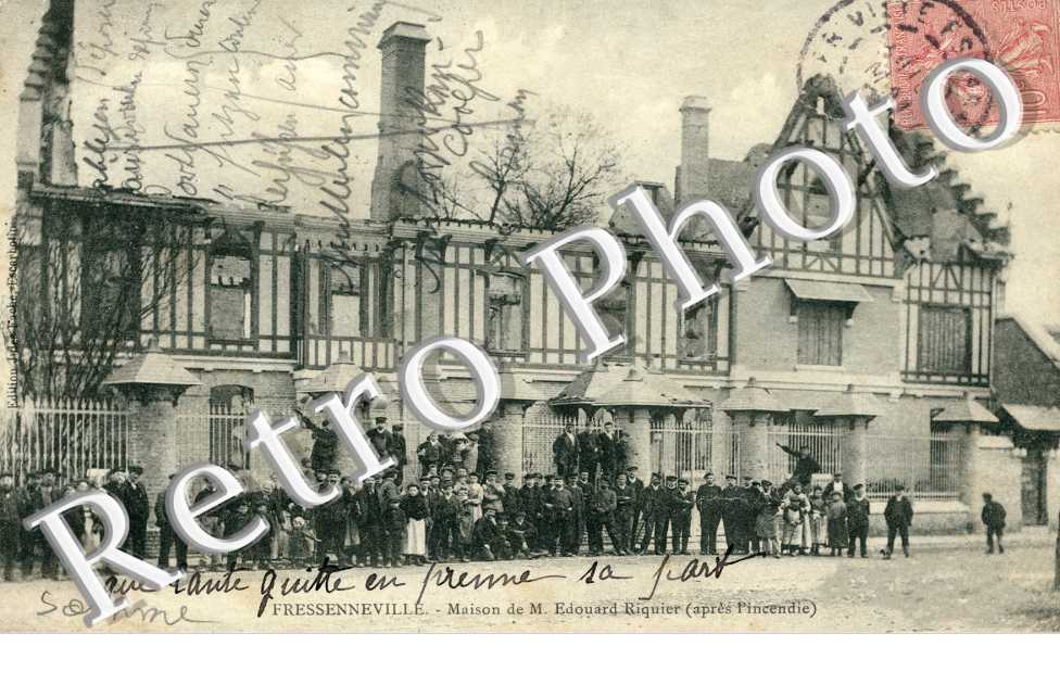 Maison de M. Riquier après l'incendie