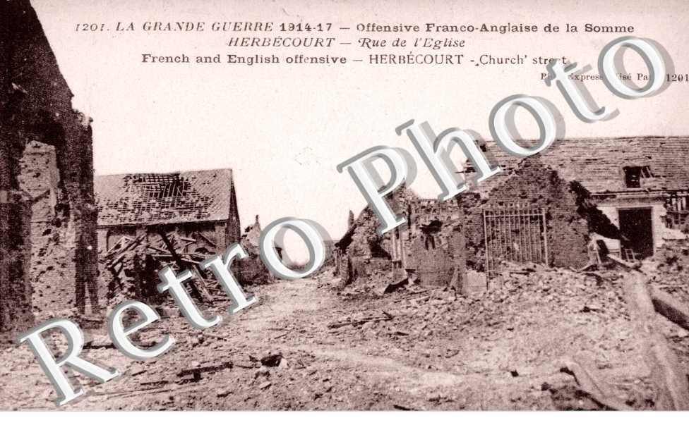 offensive franco-anglaise de la Somme, rue de l'Eglise
