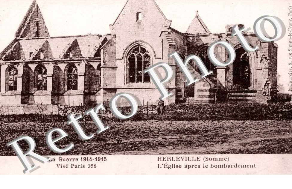 L'Eglise apres le Bombardement