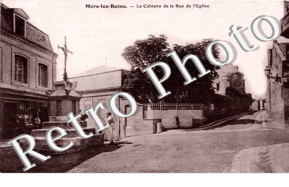 Le Calvaire et la rue de l'Eglise
