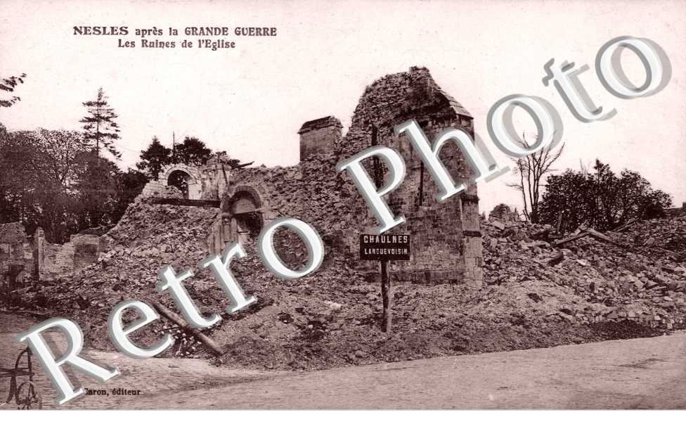 Les ruines de l'église