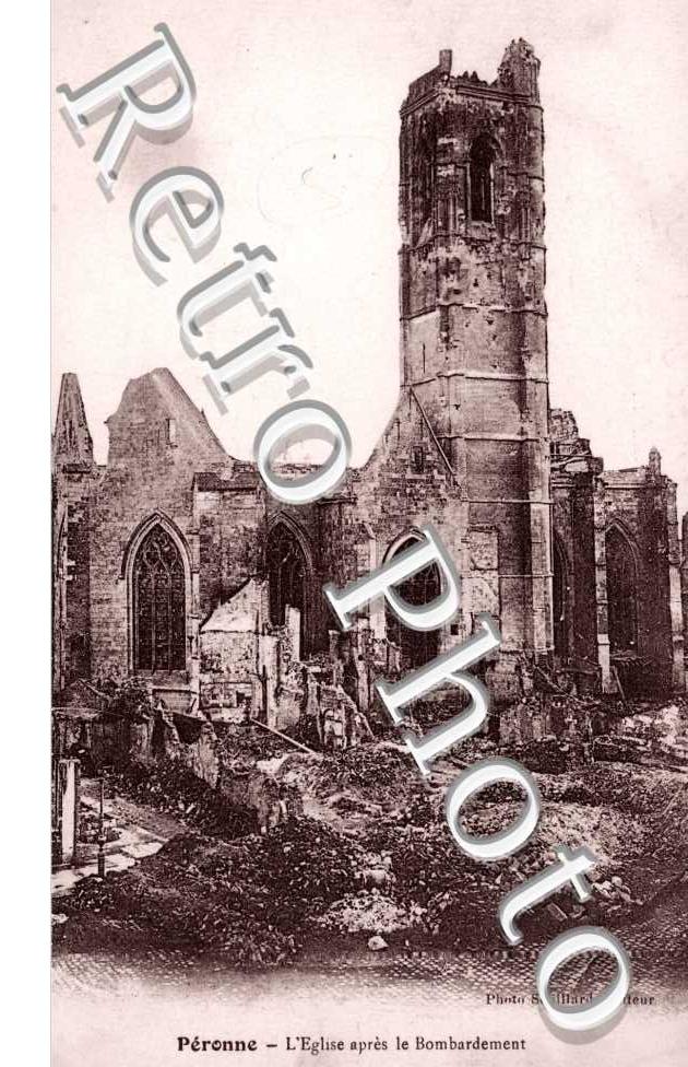 l'eglise apres le bombardement