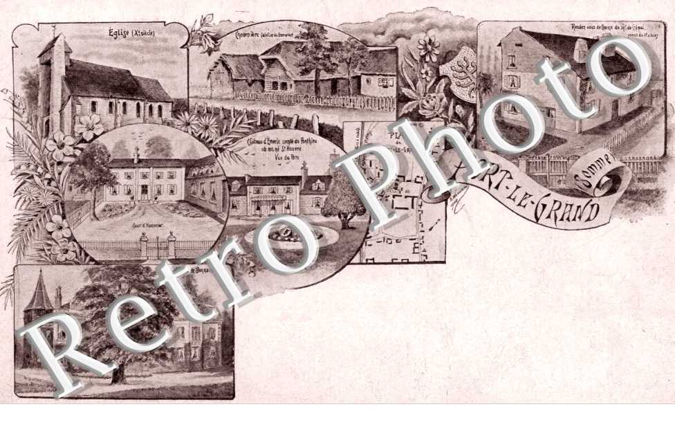 l'Eglise, le Plan, la Chaumiere, la Cour et les Chateaux