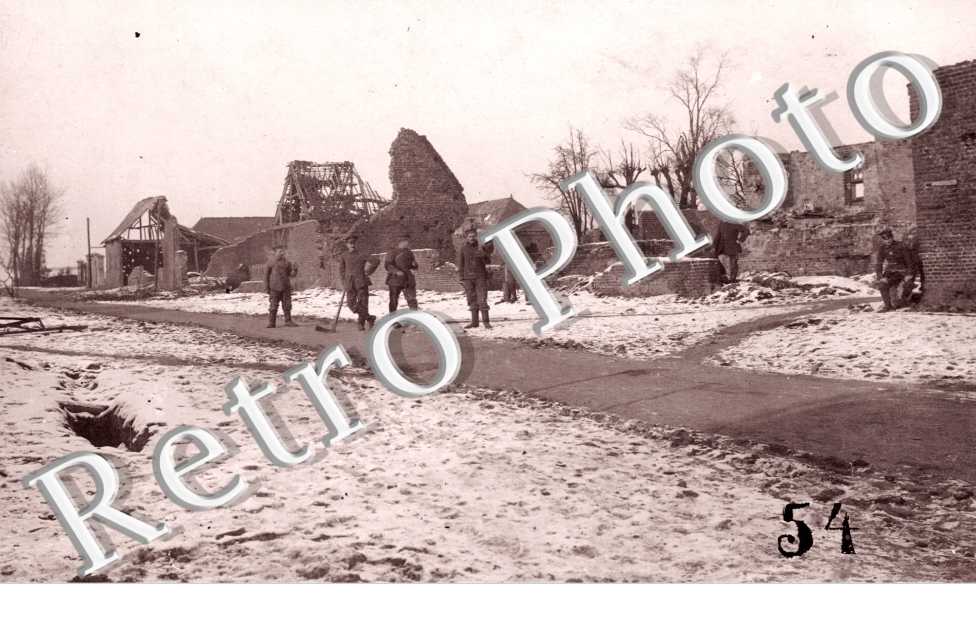 Une rue en ruines