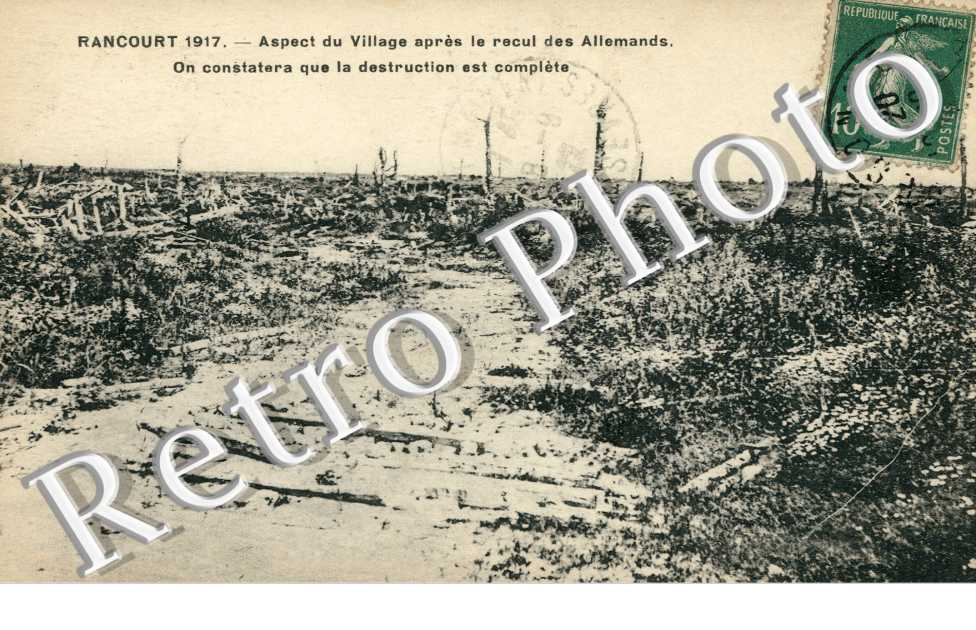 Aspect du Village apres le recul des Allemands