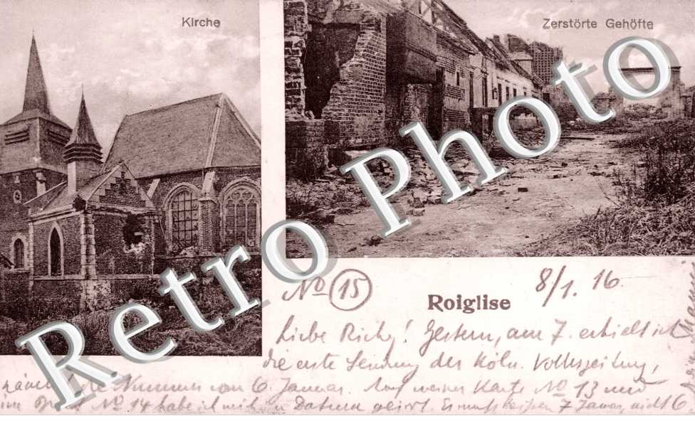 Die Kirche, Zerstörte Gehöfte