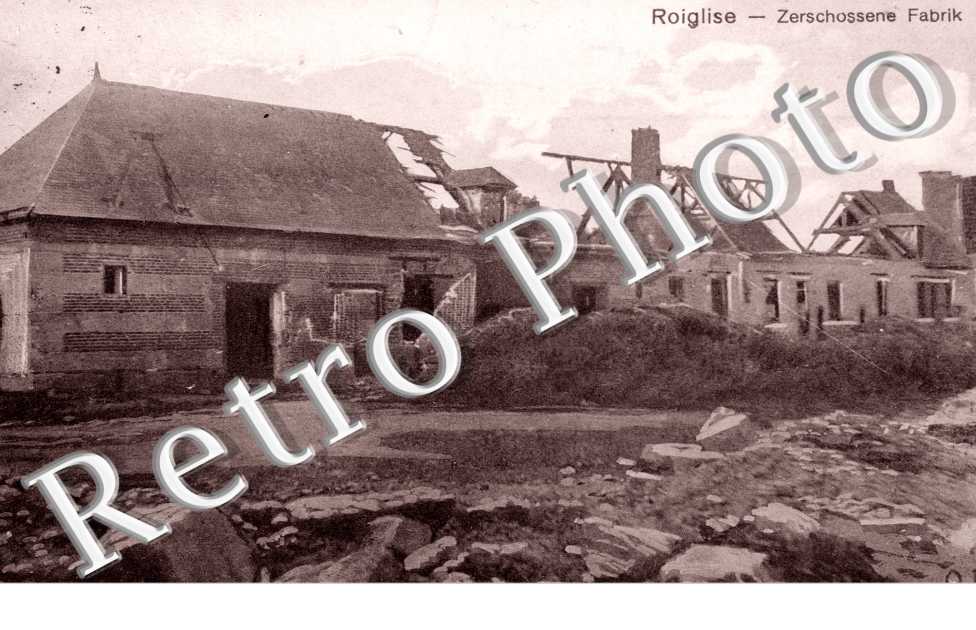 Zerschossene Fabrik