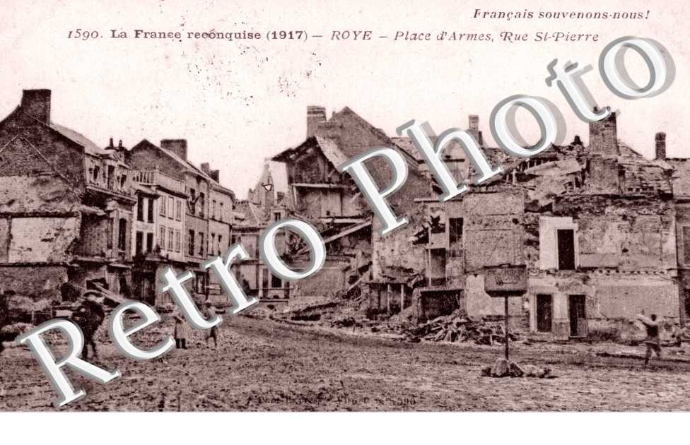 place d'Armes, rue saint Pierre - Ruines
