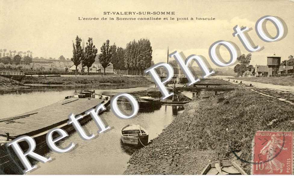 Entree de la Somme canalisee et pont a bascule