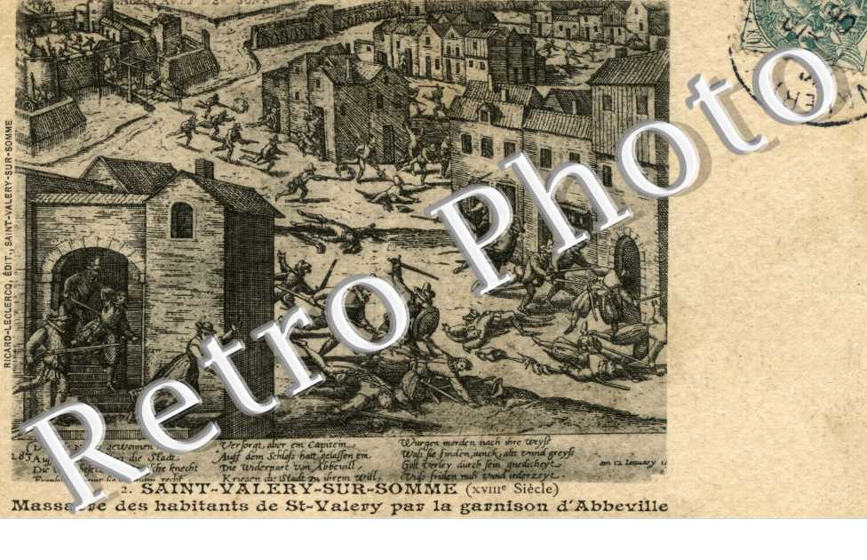 massacre des habitants de Saint-Valery  par la garnison d'Abbeville