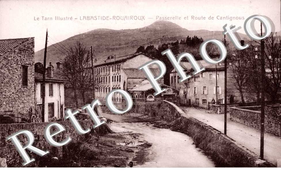 Passerelle et Route de Cantignous