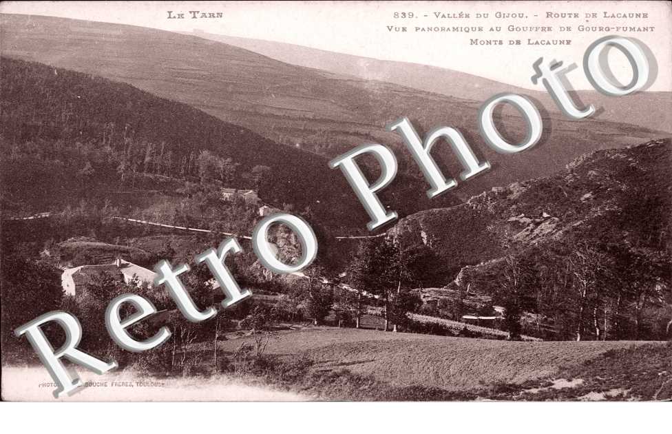 Vue panoramique au gouffre de Gourg-Fumant