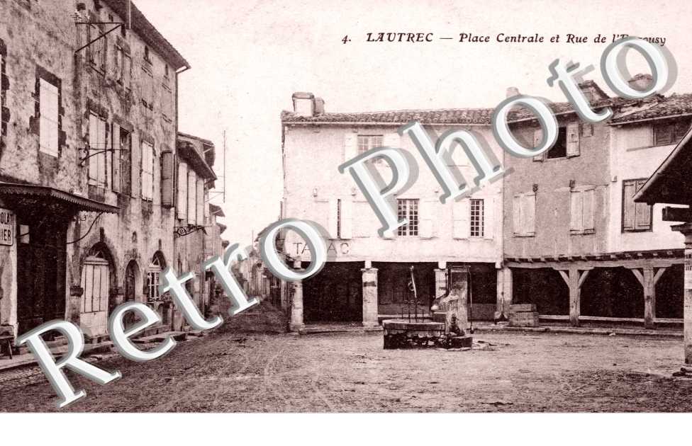 place centrale et rue de l'Engousy