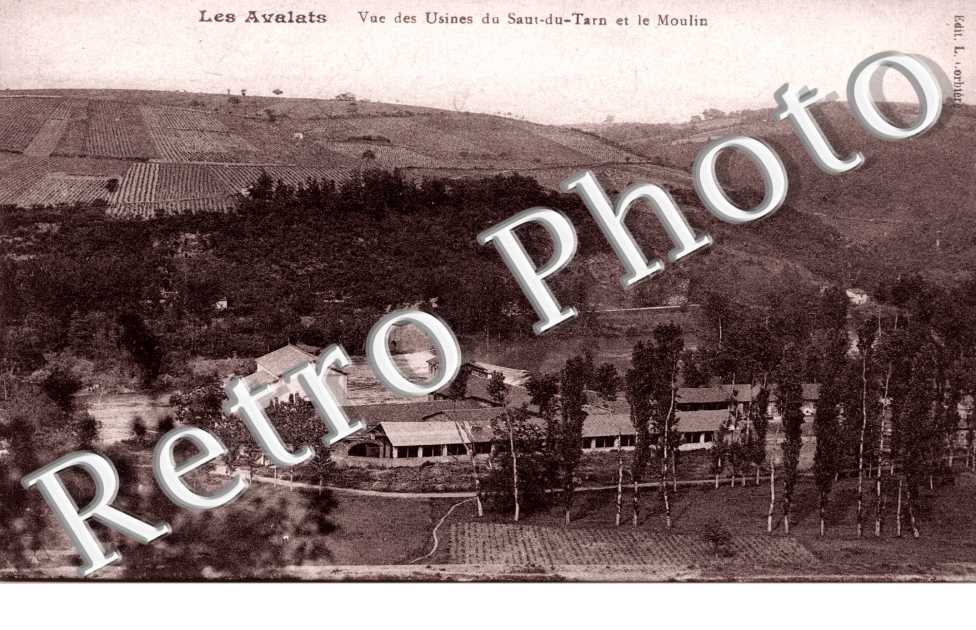 Vue des Usines du Saut du Tarn et le Moulin