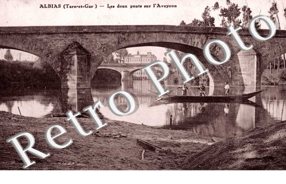 Les deux ponts sur l'Aveyron