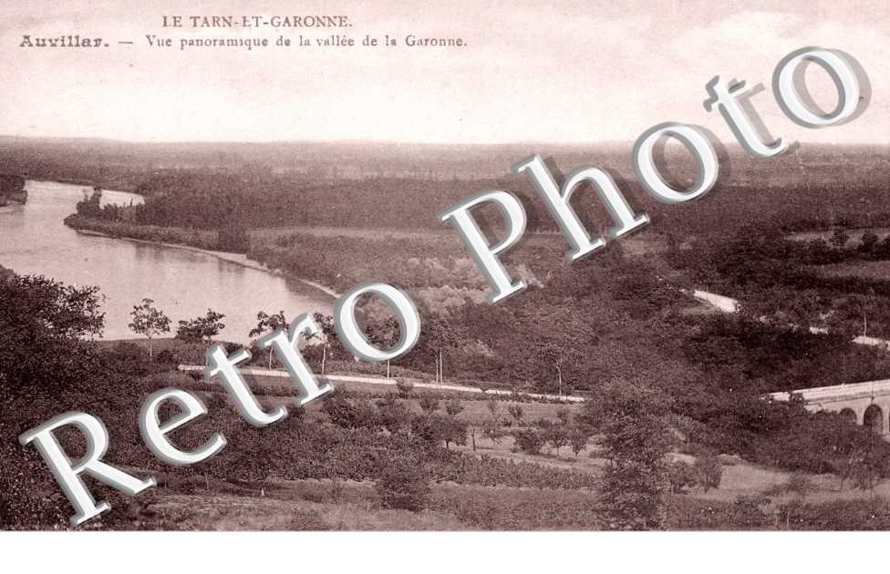 Vue panoramique de la vallee de la Garonne