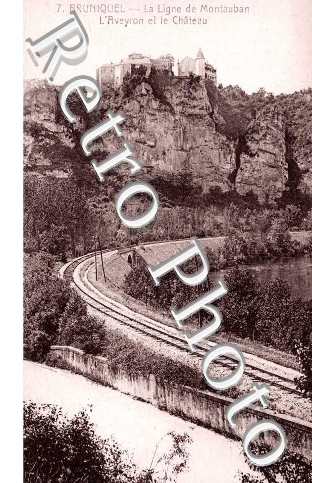 La ligne de Montauban - l'aveyron et le chateau