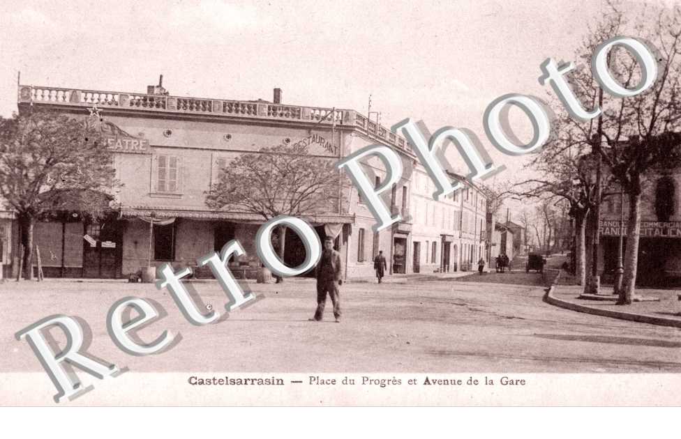 la Place du Congres et l'Avenue de la Gare