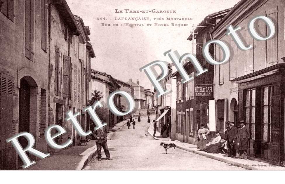 Rue de l'Hopital et Hotel Roques