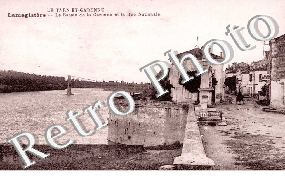 le bassin de la Garonne et la rue nationale