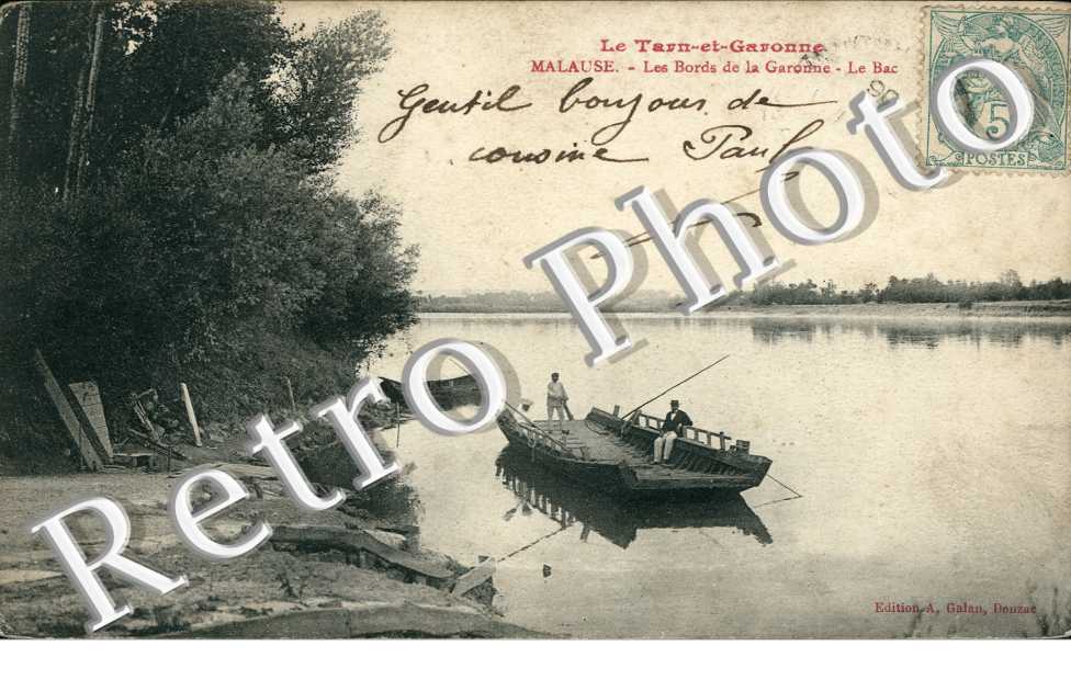 Les Bords de la Garonne, le Bac