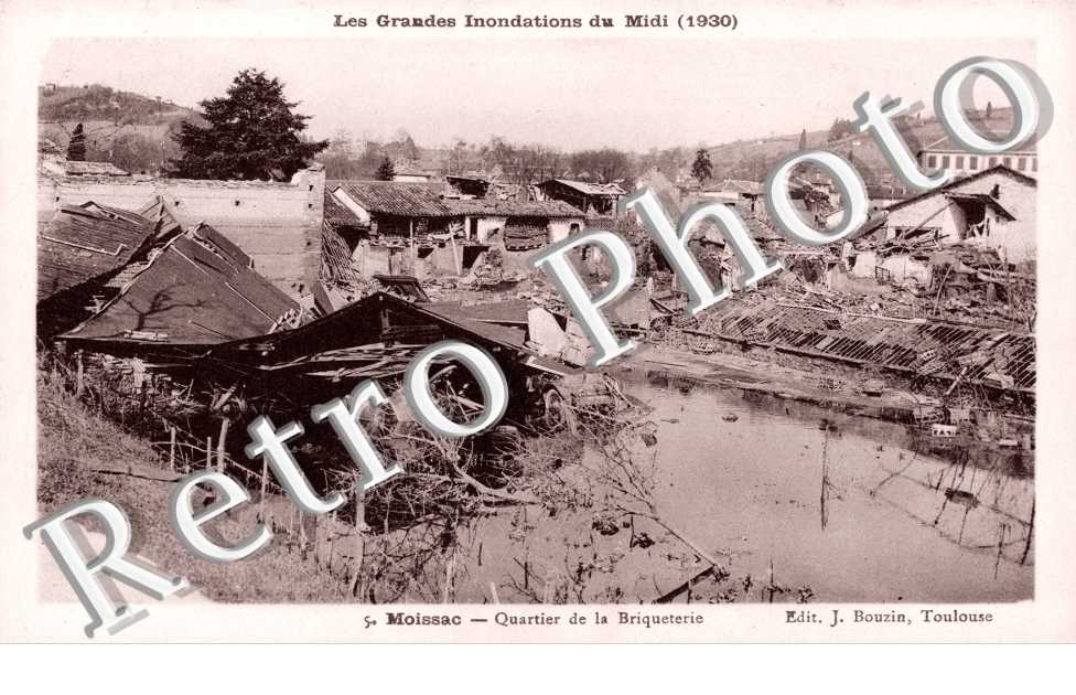 Quartier de la Briqueterie, les Grandes Inondations du Midi 1930