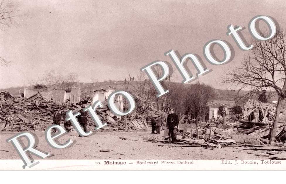 Les Grandes Innondations du Midi 1930, Boulevard Delbrel