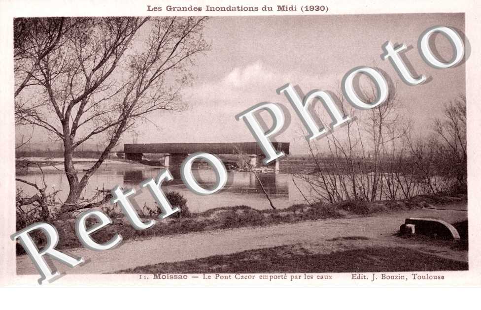 Les Grandes Innondations du Midi 1930, Pont Cacor