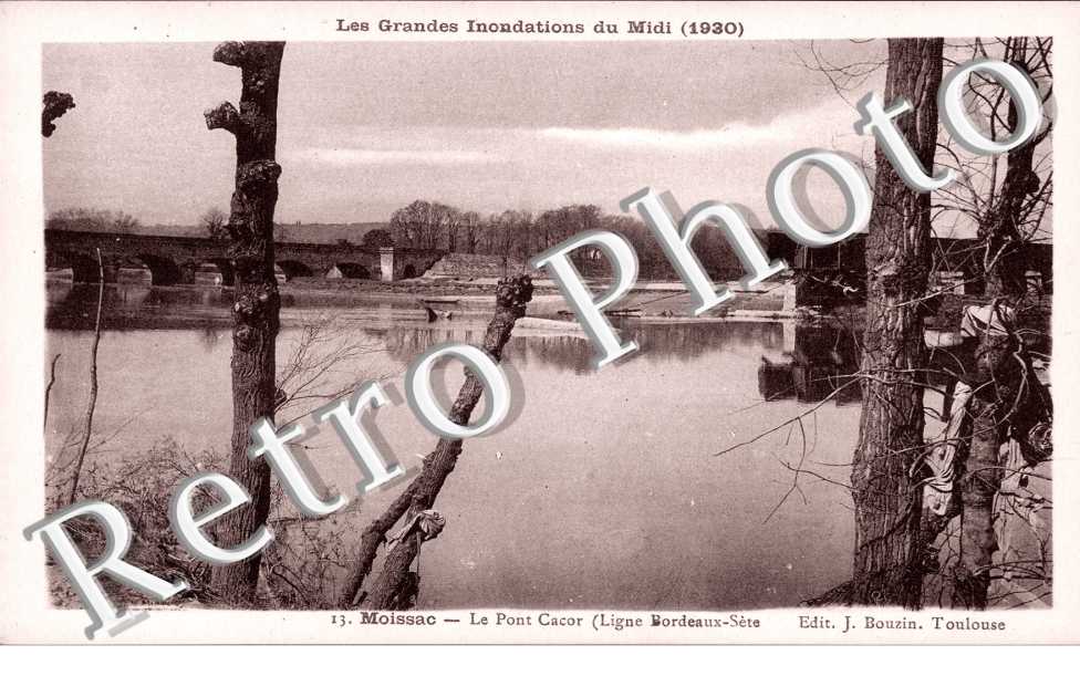 Les Grandes Innondations du Midi 1930, Pont Cacor