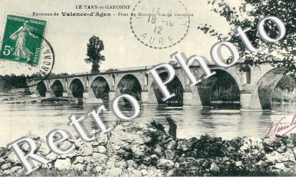 le Pont de Mondon sur la Garonne