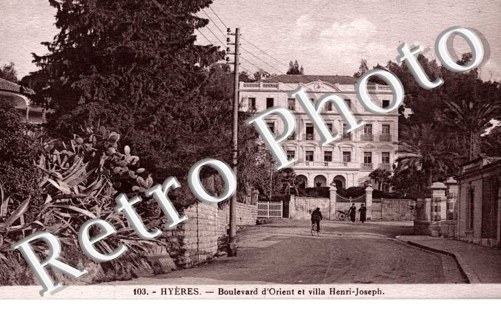 Boulevard d'Orient et villa henri joseph